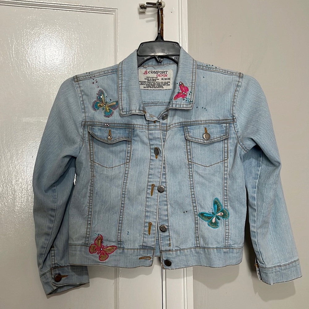Pre owned Comfort Denim Girls Jacket Size XL (18/20)